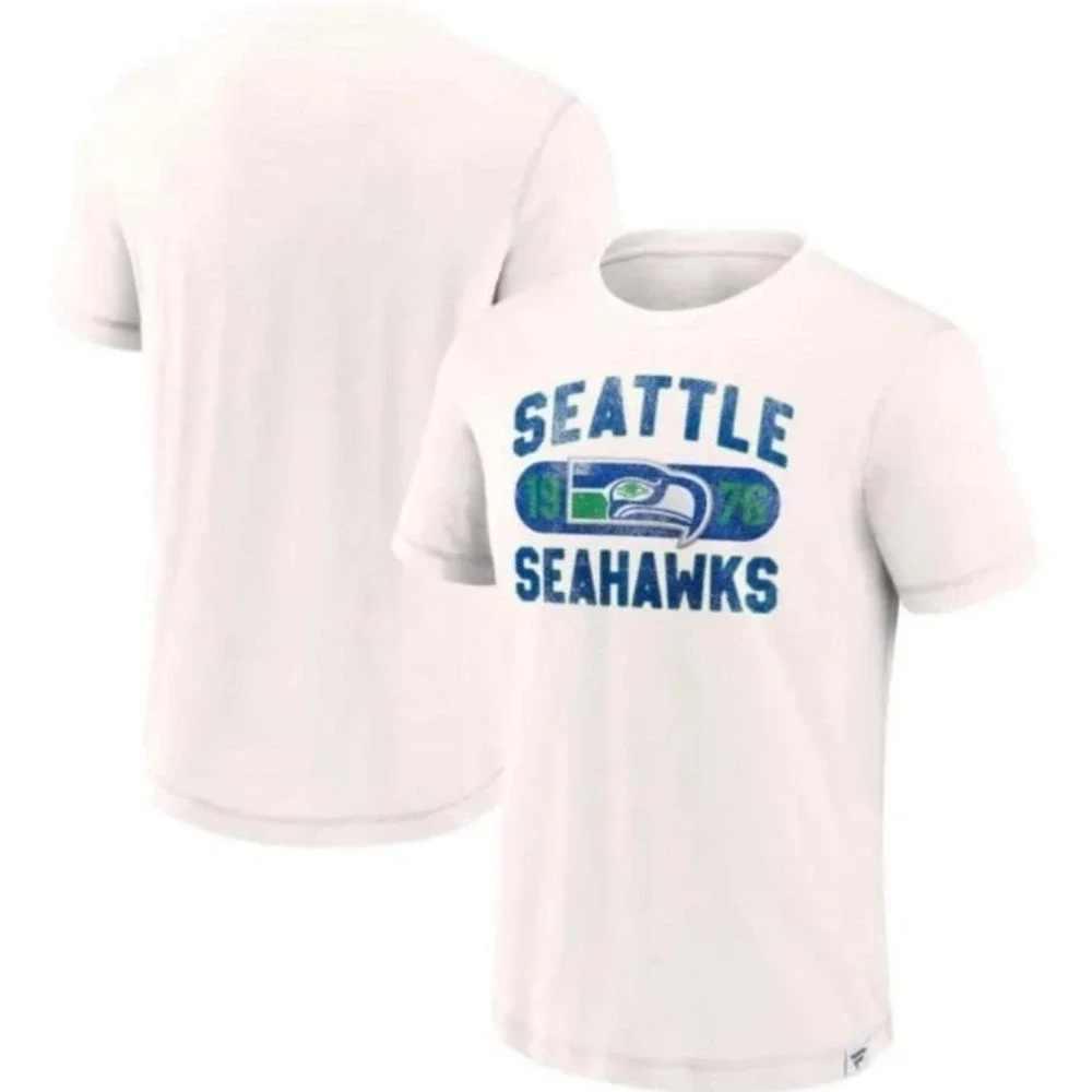 NWT NFL Fanatics Seattle Seahawks Crew Neck T-Shirt,‎ Large